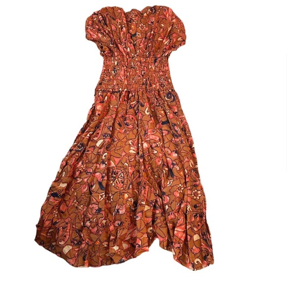 NEW A.L.C. Lucia Dress Bronze Tone Multi - Picture 2 of 3
